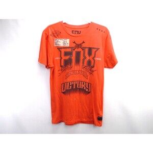 Fox Racing VICTORY Mens Shirt Size M Moto-X Orange Short Sleeve Graphic